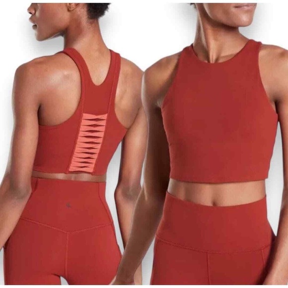 Athleta Set - SALUTATION STASH POCKET II TWIST 7/8 TIGHT + CROP TOP - Picture 3 of 5